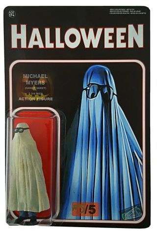 Halloween Michael Myers Ghost 5 3/4 " Custom Gitd Figure Distraction_figures