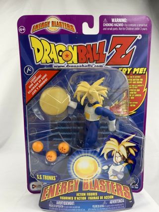 2001 Dragon Ball Z Irwin Action Figure Energy Blasters S.  S.  Vegeta Trunks Nip