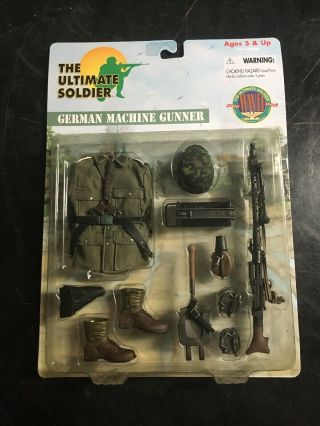 The Ultimate Soldier German Machine Gunner Set 34320 2000 Authentic Detail Ww2