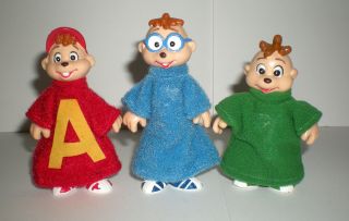 Ideal Toys Alvin And The Chipmunks Adventure Poseable Play Pals Simon Theodore