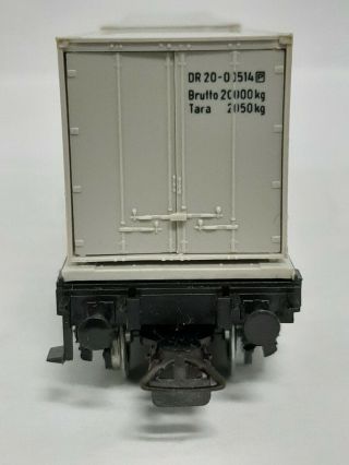 PIKO 5/6419/015 Flat Car w/ Container Load HO Gauge Cond Orig Box 3
