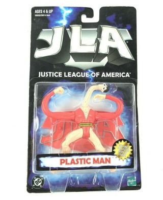 Hasbro 1999 Jla Justice League Of America Plastic Man Dc Figure W/ Stand,