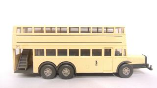 Wiking Ho Berlin Cream Double Deck Reichstag City Tour Bus W Driver & Seats 3730
