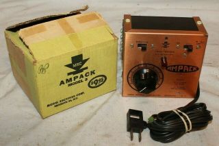 1960 Vintage Mrc Ampack Model 3 Toy Train Controller Ho Power Pack C8 W Orig Box