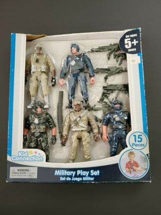 Kid Connection – 15 Pc – Military Action Figures Play Set