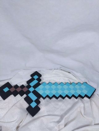 Minecraft Deluxe Large Diamond Foam Sword For Role Playing Fun 24 "