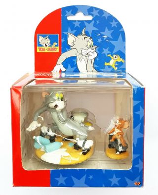 Figurine Decorative En Resine Tom & Jerry 10 Cm X 8 Cm Neuf En Boite