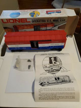 Lionel 6 - 9301 Us Mail Operating Boxcar