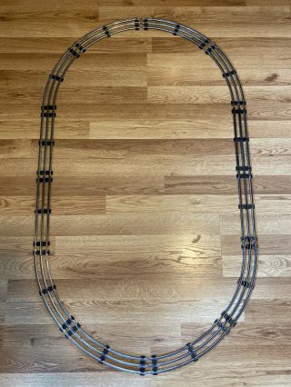 Vintage Lionel 027 O - 27 Gauge Track – Oval Set 8 Curve,  4 Straight Black Ties