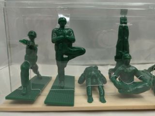 Yoga Joes - Green Army Men Toys non - violent comes w/ 9 figures in yoga poses box 2