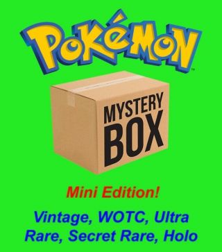 Pokemon Mystery Box Mini Edition (rare,  Holo,  Ultra Rare,  Vintage,  Wotc,  Etc)