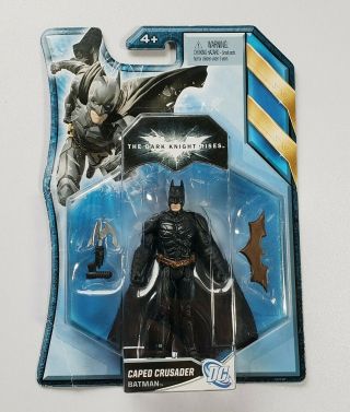 Mattel The Dark Knight Rises Caped Crusader Batman 4 " Action Figure Dc Quicktek