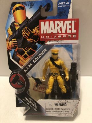2009 Hasbro Marvel Universe 3 3/4” A.  I.  M.  Soldier Series 2 016.  Figure Moc