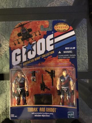 Gi Joe 2001 Hasbro Special Collectors Edition Tomax & Xamot Very Rare