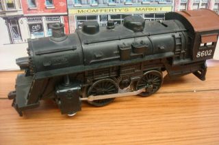 Vintage Lionel O Gauge 8602 Steam Locomotive,  Lights And Runs Strong.