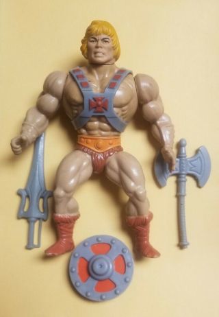 Vintage V1 Motu He - Man Masters Of The Universe 8 Back Taiwan Coo Complete
