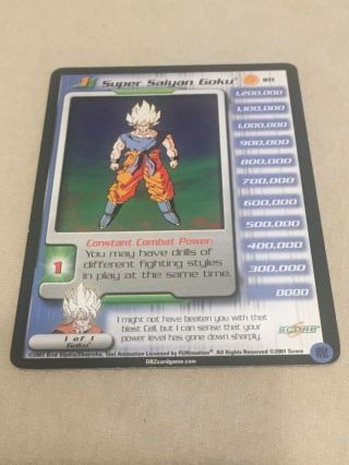 Dragon Ball Z Dbz Saiyan Goku Ir1 Irwin Toy Promo Card