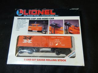 Lionel Operating Cop And Hobo Haven Box Car 6 - 16624 Lionel Trains O Gauge