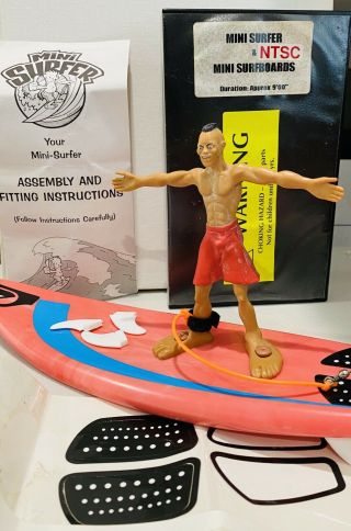 Wave Powered Mini - Surfer And Surfboard Beach Toy Aussie Tom Carroll Quiksilver