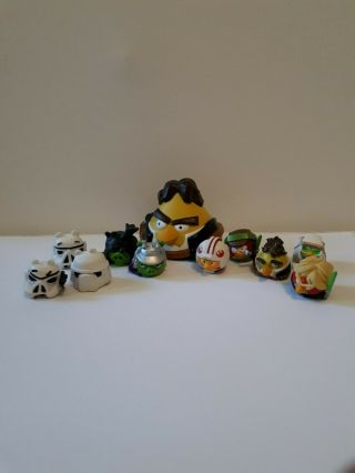 11pcs Different Angry Birds Star Wars Figures Toys