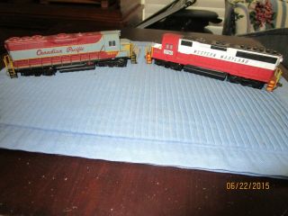 2 Vintage - Bachmann Ho Scale - Canadian Pacific And Western Maryland