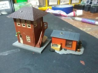 Signal Tower & Yard Shack N Scale Built Layout Ready N Scale Building Structure