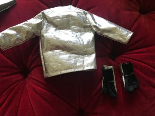1960s Hasbro GI JOE CRASH CREW Silver Fire Suit,  Shoes,  Belt And Extinguisher 3