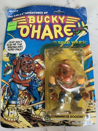 1990 Hasbro Bucky O’hare Commander Dogstar Action Figure Moc