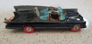 Vintage Corgi 267 Batmobile With Red Wheels And Trailer Hitch
