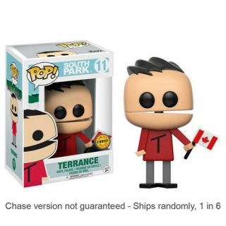 South Park Terrance 3.  75 " Stylized Collectable Pop Vinyl Fig Chase Ships 1 In 6