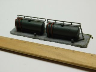 N Scale - (2) Industrial Tank Structures For Model Train Layout