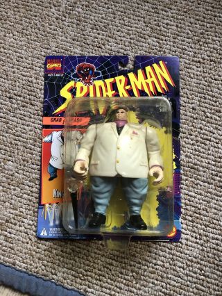 Vintage 1994 Marvel Spider - Man Animated Series Kingpin Action Figure Toy Biz