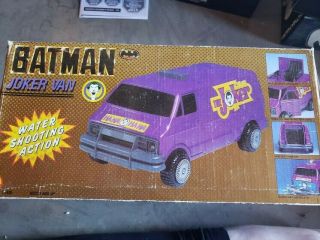 Vintage 1990 Toy Biz Batman Joker Van Vehicle Complete