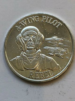 Vintage Star Wars Kenner Potf Coin A Wing Pilot