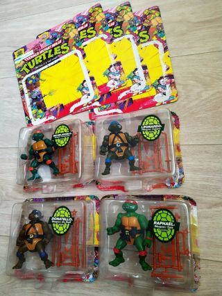 2008 Playmates TMNT Ninja Turtles 25th Anniversary,  4 figures. 2
