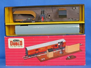 Hornby Dublo Oo 2 Rail 2400 Royal Mail Tpo Mail Van Set.  Boxed Complete Vgc