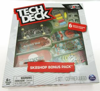 Tech Deck Element Skateboard 6 Pack