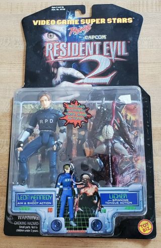 Resident Evil Leon Kennedy And Licker Biohazard Action Figure Set Toybiz