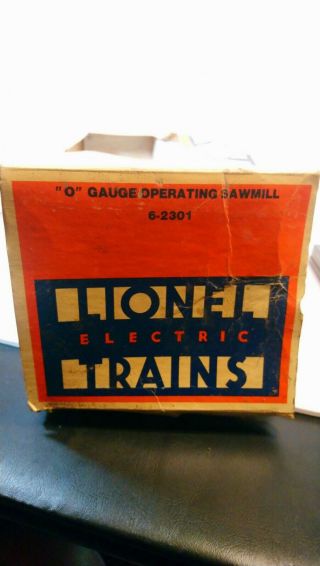 Lionel O Scale Train 6 - 2301 Operating Sawmill w/ Accessories and Box 3