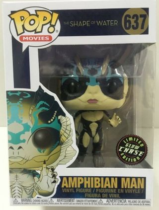 Funko - Pop Movies: Shape Of Water Amphibian Man 637 Limited Chase Edition