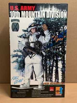 Dragon 2001 Us Army 10th Mountain Division “ryan” 12” Action Figure 70096 L@@k