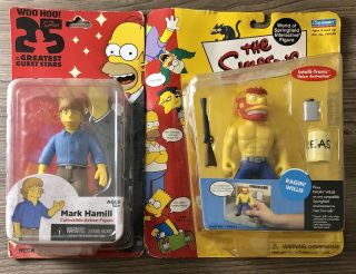 Neca The Simpsons Series 2 Mark Hamill And Raggin Willie 5 " Action Figures