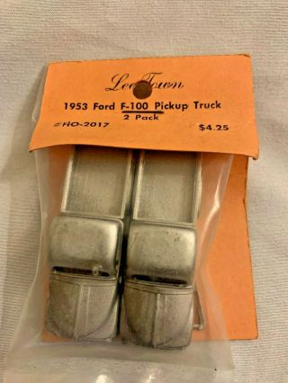 Rare Lee Town Die Cast Metal 1953 Ford Pick Up Truck Model Kit H.  O.  Train