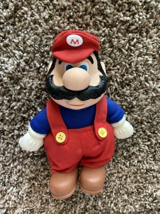 Vintage 1989 Applause Mario Bros Nes Doll Toy Plush 8” With Hat Look