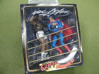 Superman Vs Muhammad Ali Action Figure Box Set Autographed By Neal Adams
