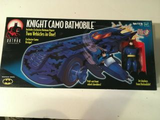 Nib Batman Animated Series The Adventures Knight Camo Batmobile W/figure