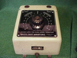 Vintage Aristo Craft Miniatures Train Transformer Ac/dc Output Well
