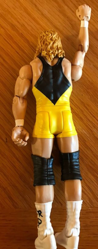 Rare Curt Hennig Mr.  Perfect WWE Wrestling Figure 2011 Yellow Mattel VG WWF AEW 2