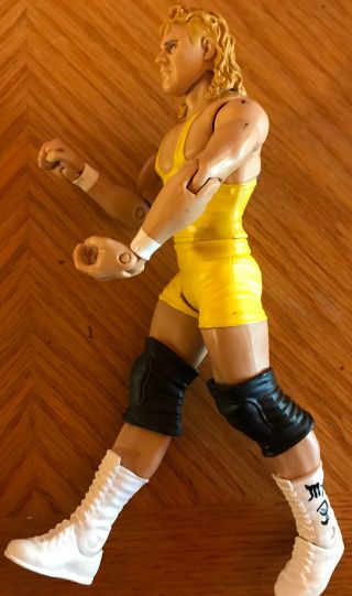 Rare Curt Hennig Mr.  Perfect WWE Wrestling Figure 2011 Yellow Mattel VG WWF AEW 3