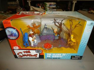 Rare 2006 Mcfarlane The Simpson’s The Island Of Dr Hibbert Deluxe Boxed Set